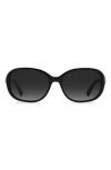 Kate Spade New York Izabella 55mm Gradient Oval Sunglasses In Black