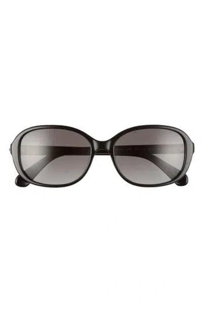 Kate Spade New York Izabella 55mm Gradient Oval Sunglasses In Black