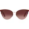 Kate Spade Izara 57mm Gradient Cat Eye Sunglasses