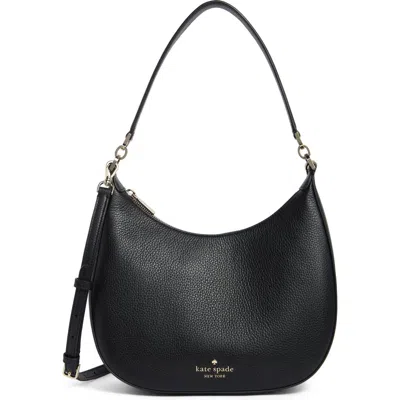 Kate Spade New York Janie Pebbled Leather Shoulder Bag In Black