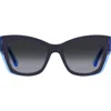 Kate Spade New York Jayda 53mm Gradient Cat Eye Sunglasses In Blue/dark Grey Sf