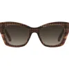 Kate Spade New York Jayda 53mm Gradient Cat Eye Sunglasses In Brown Pattern/brown Sf