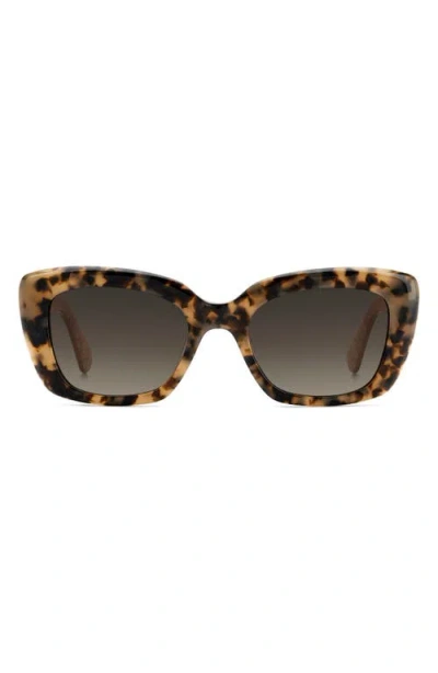 Kate Spade New York Jenell 51mm Gradient Rectangular Sunglasses In Brown