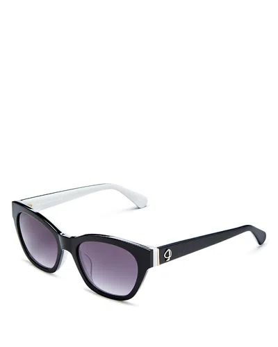 Kate Spade New York Jerri Square Sunglasses, 50mm In Black/gray