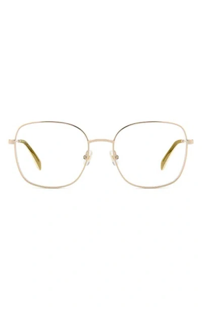 Kate Spade New York Josee 53mm Square Reading Glasses In Gold