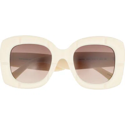 Kate Spade New York Josey 50mm Square Sunglasses In White