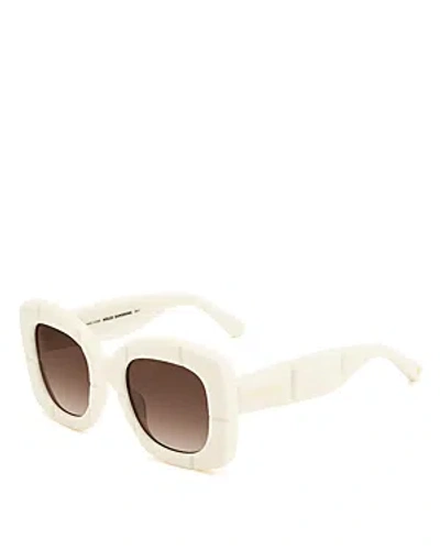 Kate Spade New York Josey Square Sunglasses, 50mm In White