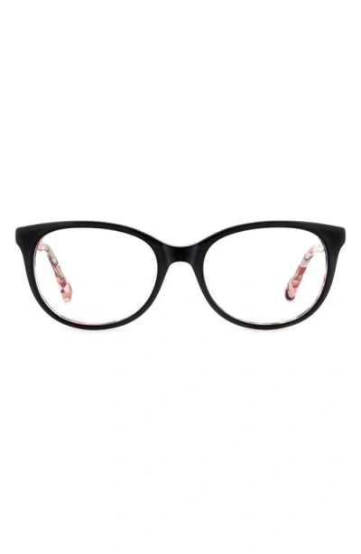 Kate Spade New York Joshann 52mm Oval Optical Glasses In Black