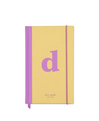 Kate Spade New York Just Mine Initial Journal, D In Yellow