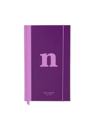 Kate Spade New York Just Mine Initial Journal, N In Purple