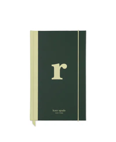 Kate Spade New York Just Mine Initial Journal, R In Green