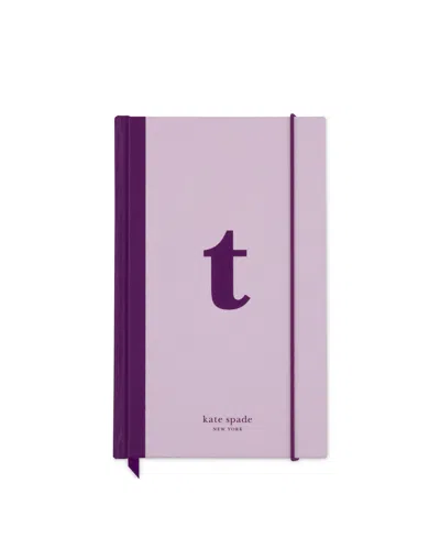 Kate Spade New York Just Mine Initial Journal, T In Light Purple