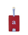 Kate Spade New York Just Mine Initial Luggage Tag, A In Red