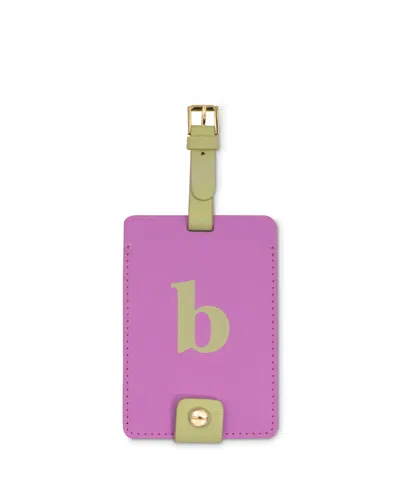 Kate Spade New York Just Mine Initial Luggage Tag, B In Blush