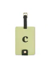Kate Spade New York Just Mine Initial Luggage Tag, C In Light Green