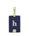 Kate Spade New York Just Mine Initial Luggage Tag, H In Navy