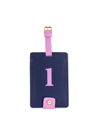 Kate Spade New York Just Mine Initial Luggage Tag, L In Navy