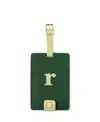 Kate Spade New York Just Mine Initial Luggage Tag, R In Green