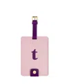 Kate Spade New York Just Mine Initial Luggage Tag, T In Light Purple
