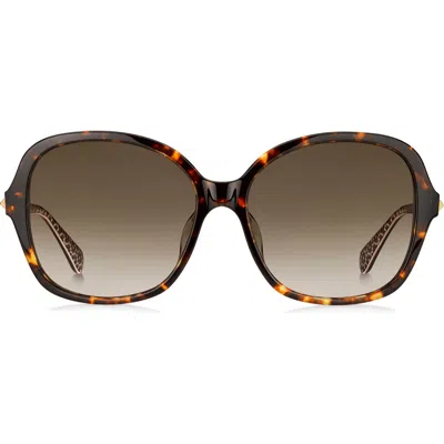 Kate Spade New York Kaiya 57mm Sunglasses In Havana/brown