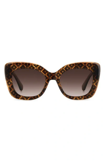 Kate Spade New York Kalie 52mm Gradient Polarized Square Sunglasses