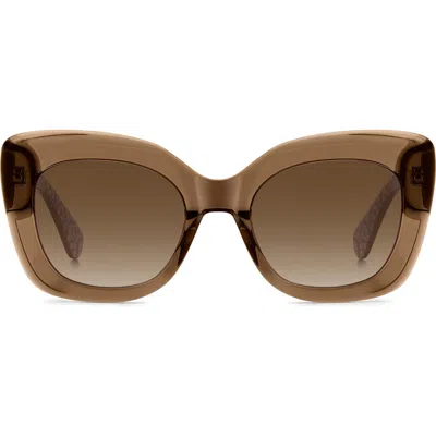 Kate Spade New York Kalie 52mm Gradient Square Sunglasses In Brown