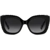 Kate Spade New York Kalie 52mm Gradient Square Sunglasses In Black