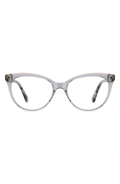 Kate Spade New York Kariane 55mm Oval Reading Glasses In Gray