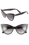Kate Spade New York Karina 56mm Cat Eye Sunglasses In Black
