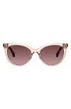 Kate Spade New York Karlee 53mm Gradient Round Sunglasses In Havana/ Pink Brown