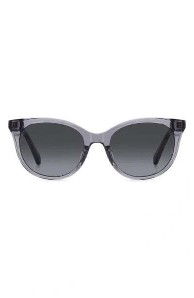 Kate Spade New York Karlee 53mm Gradient Round Sunglasses In Gray
