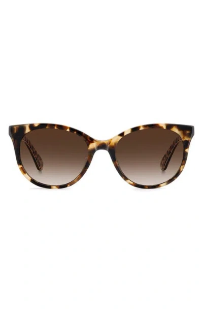 Kate Spade New York Karlee 53mm Gradient Round Sunglasses In Brown