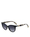 Kate Spade New York Karlee Round Sunglasses, 53mm In Black/gray