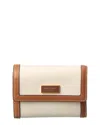 Kate Spade New York Katy Colorblocked Textured Leather Bifold Flap Wallet In Gold