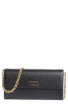 Kate Spade New York Katy Flap Continental Wallet Crossbody Bag In Black