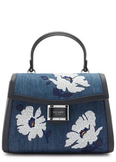 Kate Spade New York Katy Floral Denim Top Handle Bag