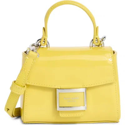 Kate Spade New York Katy Patent Leather Micro Crossbody Bag In Green