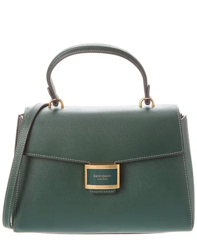 Kate Spade New York Katy Rock Garden Medium Leather Top Handle Bag In Green
