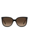 Kate Spade New York Kaysie 58mm Square Sunglasses In Black
