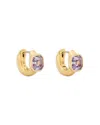 Kate Spade Gemstone-embellished Earrings In Purple/gold
