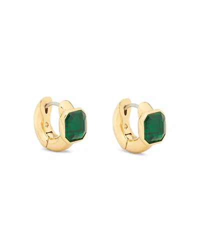 KATE SPADE KATE SPADE NEW YORK KEEP SPARKLING ASSCHER HUGGIE EARRINGS