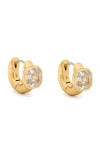 Kate Spade New York Keep Sparkling Asscher Huggies In Gold