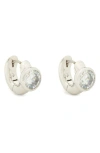 Kate Spade New York Keep Sparkling Huggie Hoop Earrings In Metallic