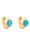 Kate Spade Gemstone-embellished Earrings In Turquoise.