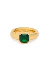 Kate Spade Keep Sparkling Asscher Ring In Green