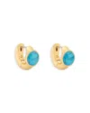 Kate Spade Gemstone-embellished Earrings In Blue/gold