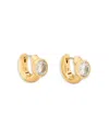 Kate Spade New York Keep Sparkling Huggie Hoop Earrings In Clear/gold