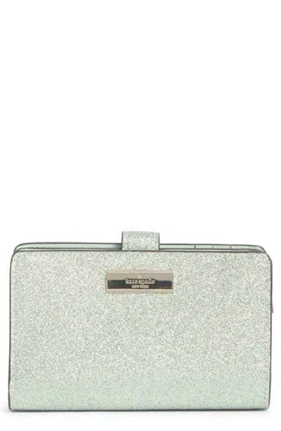 Kate Spade New York Kenzie Boxed Glitter Medium Compact Wallet In Metallic