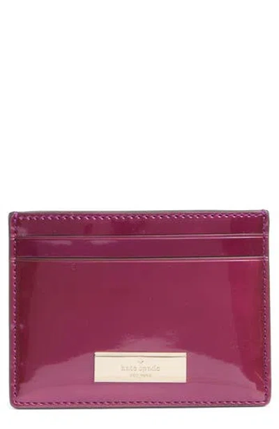 Kate Spade New York Kenzie Boxed Small Cardholder Wallet In Purple
