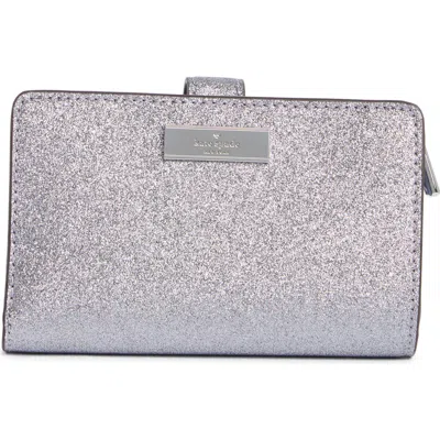 Kate Spade New York Kenzie Glitter Bifold Wallet In Pink